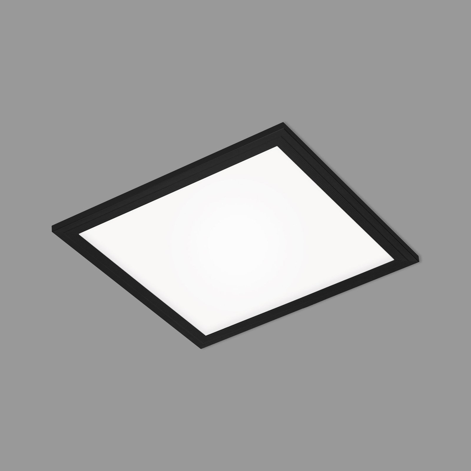 Panneau LED Simple, noir, ultraplat, 30x30 cm