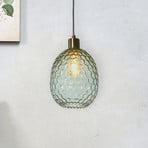 It's about RoMi Piekaramā lampa Venice, ovāla, zaļa, stikls, E27