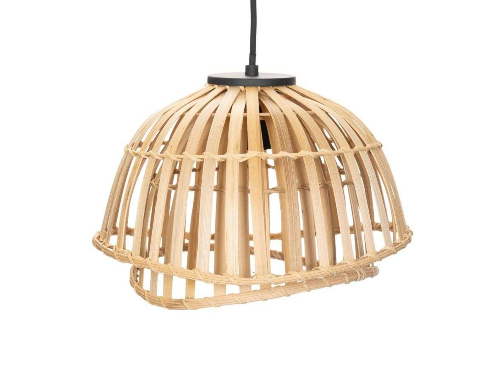 Dabila Závěsná Lampa Ø30 Bamboo - Lindby