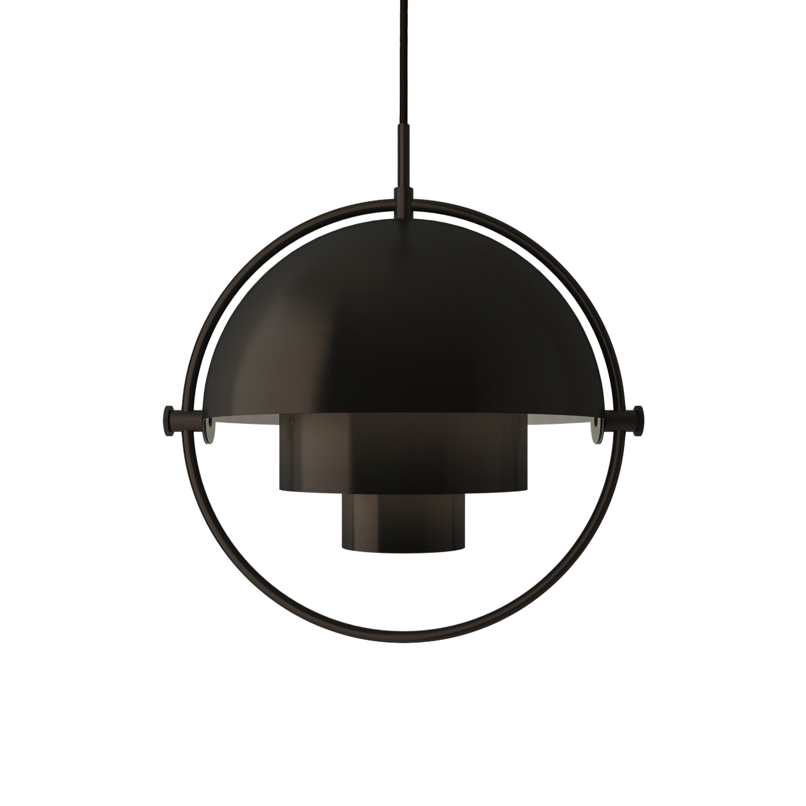 GUBI Multi-Lite pendant light, Ø 36 cm, black/black