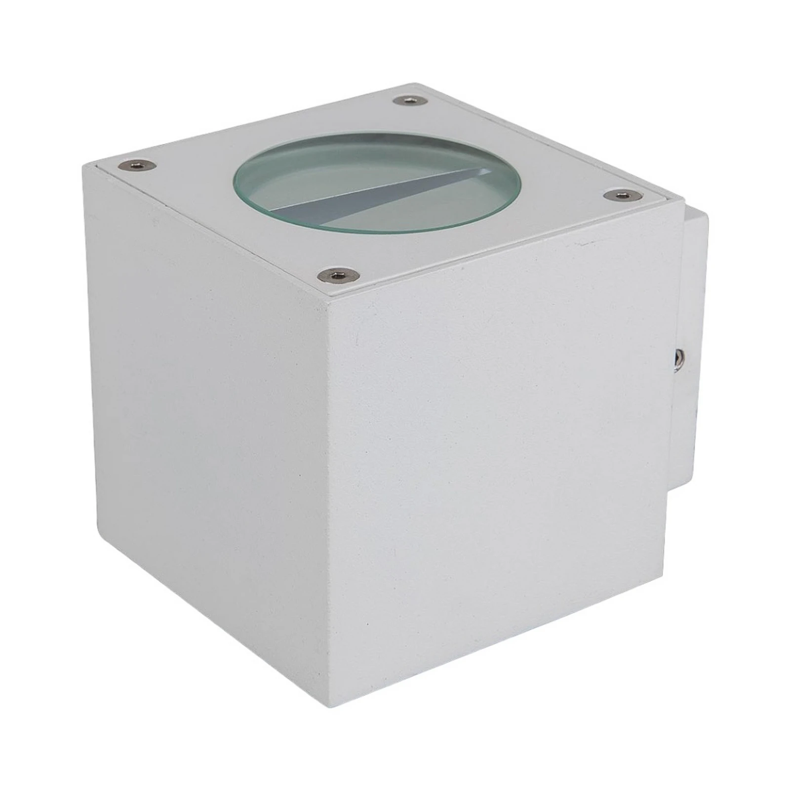 Lucande Applique da esterni LED Jarno, bianco, metallo, 9 cm