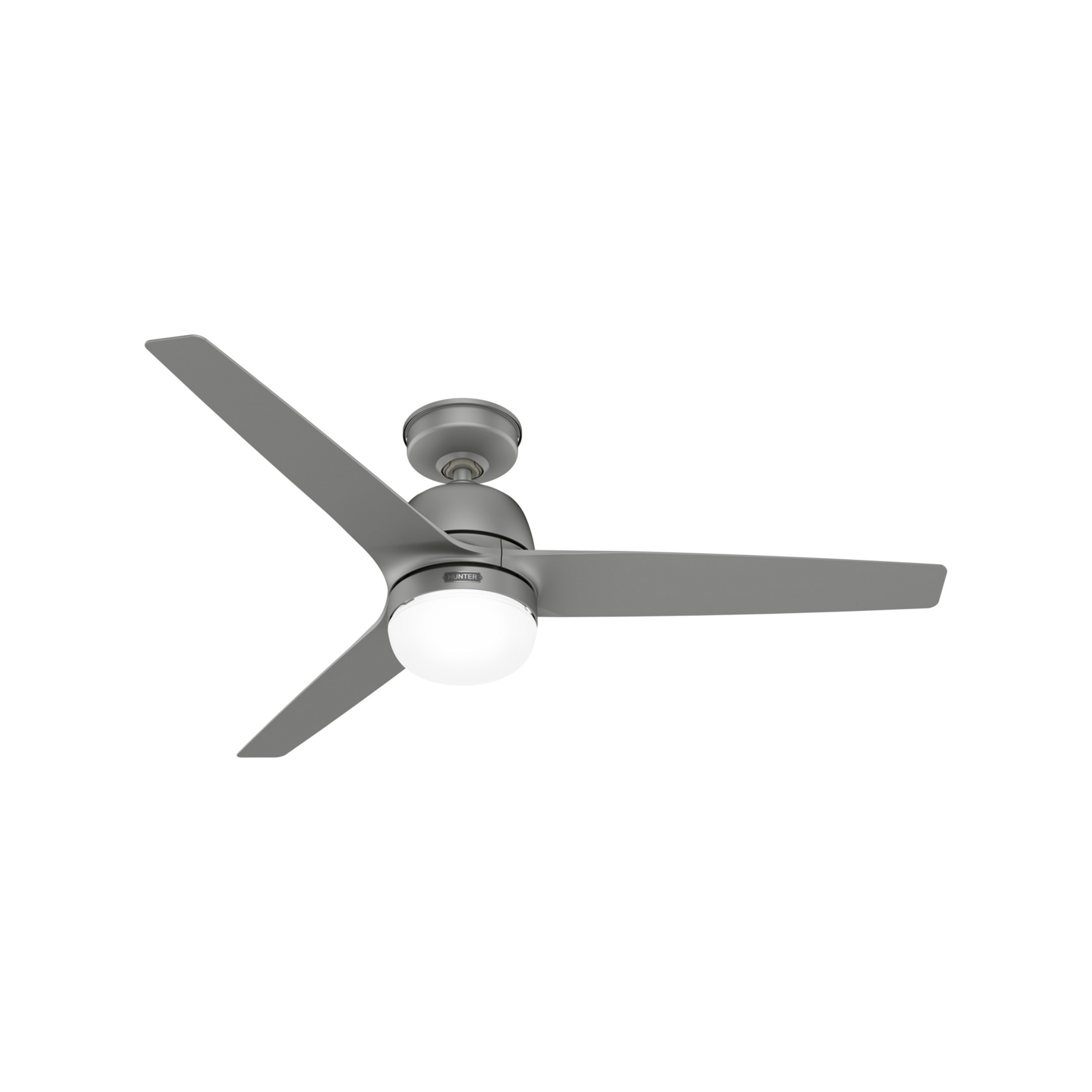 Hunter SeaWave ventilátor lampa IP44 strieborná