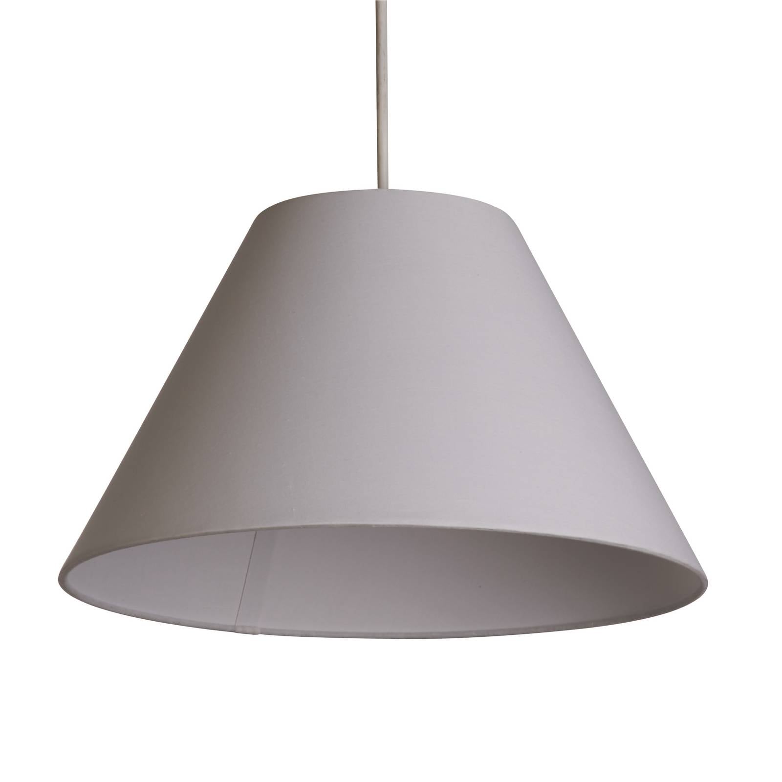 Hängeleuchte Lyta, weiß, Ø 38 cm, Textil, E27, Kegelform