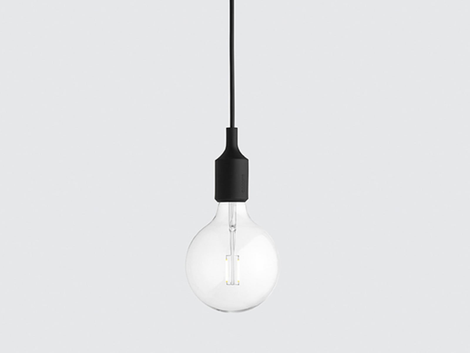 E27 Pendelleuchte Black Muuto - Esszimmer - Design - Kunststoff