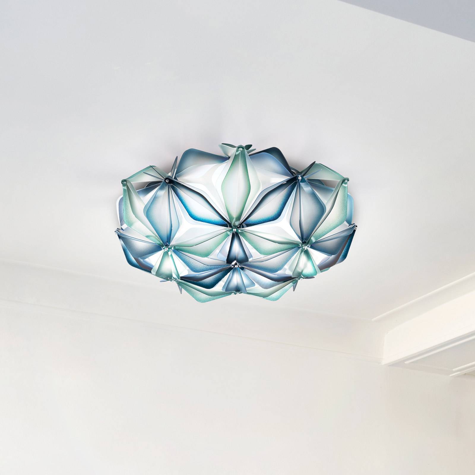 Slamp La Vie M plafonnier largeur 47 cm bleu