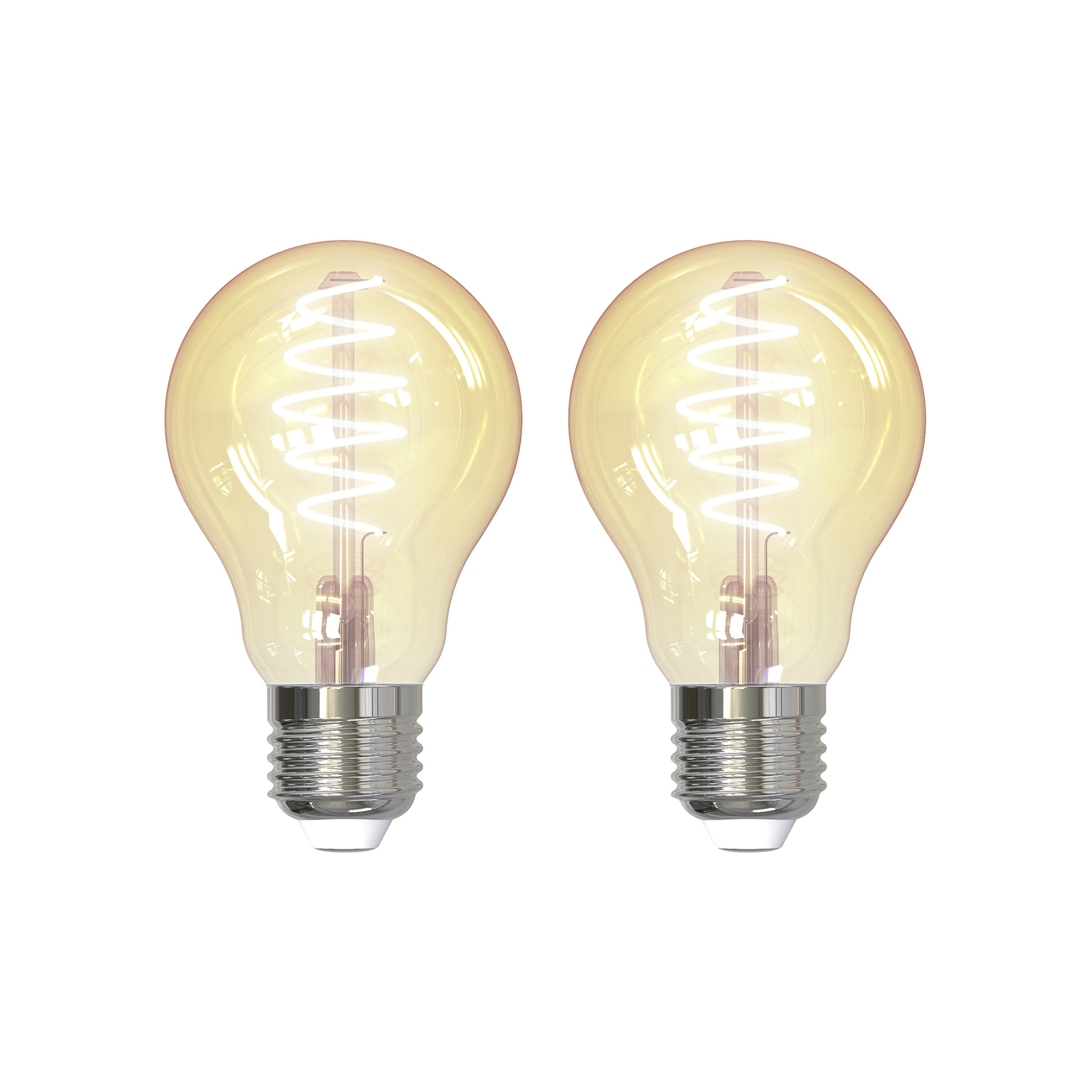 Prios Smart LED-Leuchtmittel 2er-Set E27 A60 4,9W amber Tuya