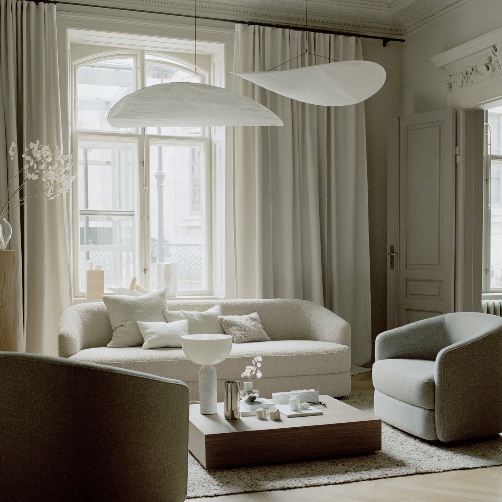 Tense Lampa Wisząca Ø120 White - New Works