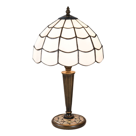 Bordlampe Wiebke i tiffanystil