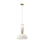 Maytoni Antic hanging light, white/gold, Ø 30 cm, glass, E27