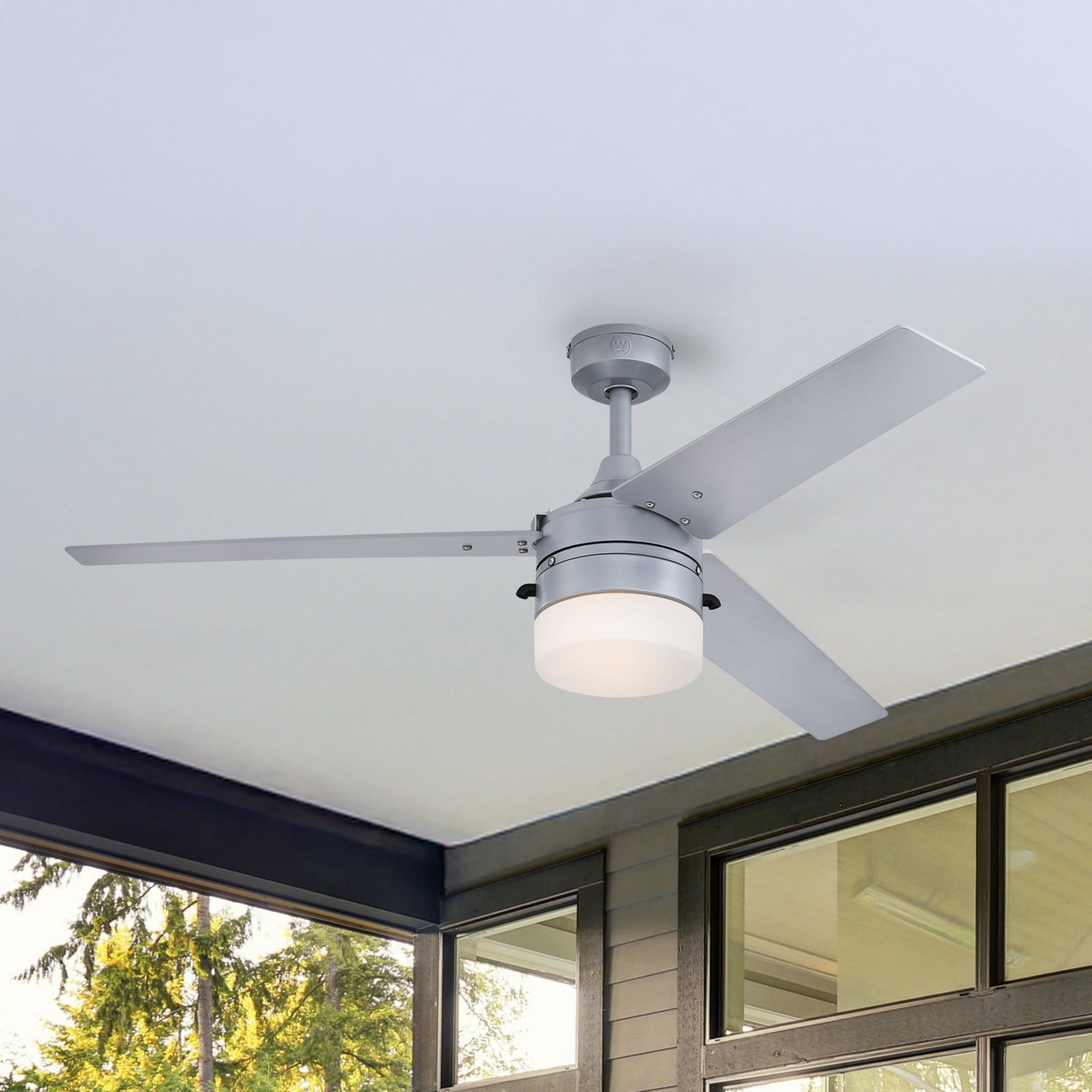 7316540 Ventilator Licht silber/schwarz IP44 - Westinghouse
