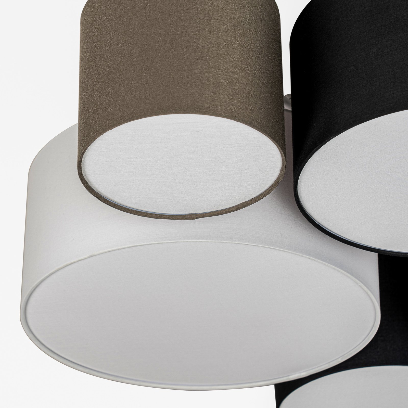 Lettie 5 PlafondGrey/Black/White - Lindby