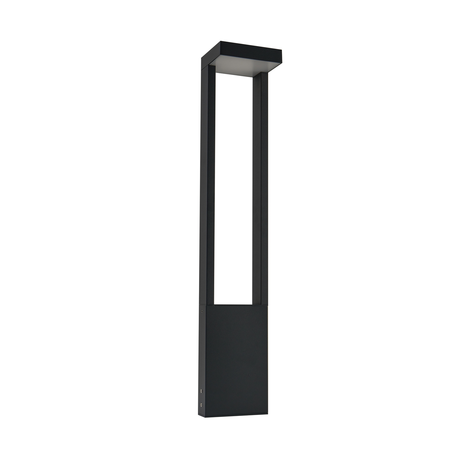 Bolardo luminoso LED Lindby Lonete, gris oscuro, IP65, altura 65 cm