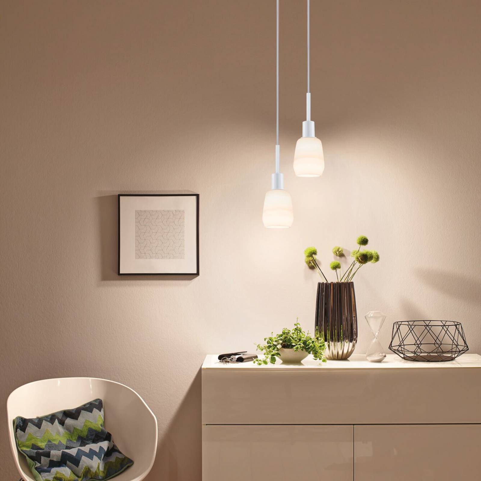 Paulmann URail DecoSystems pendant light, signal white, metal