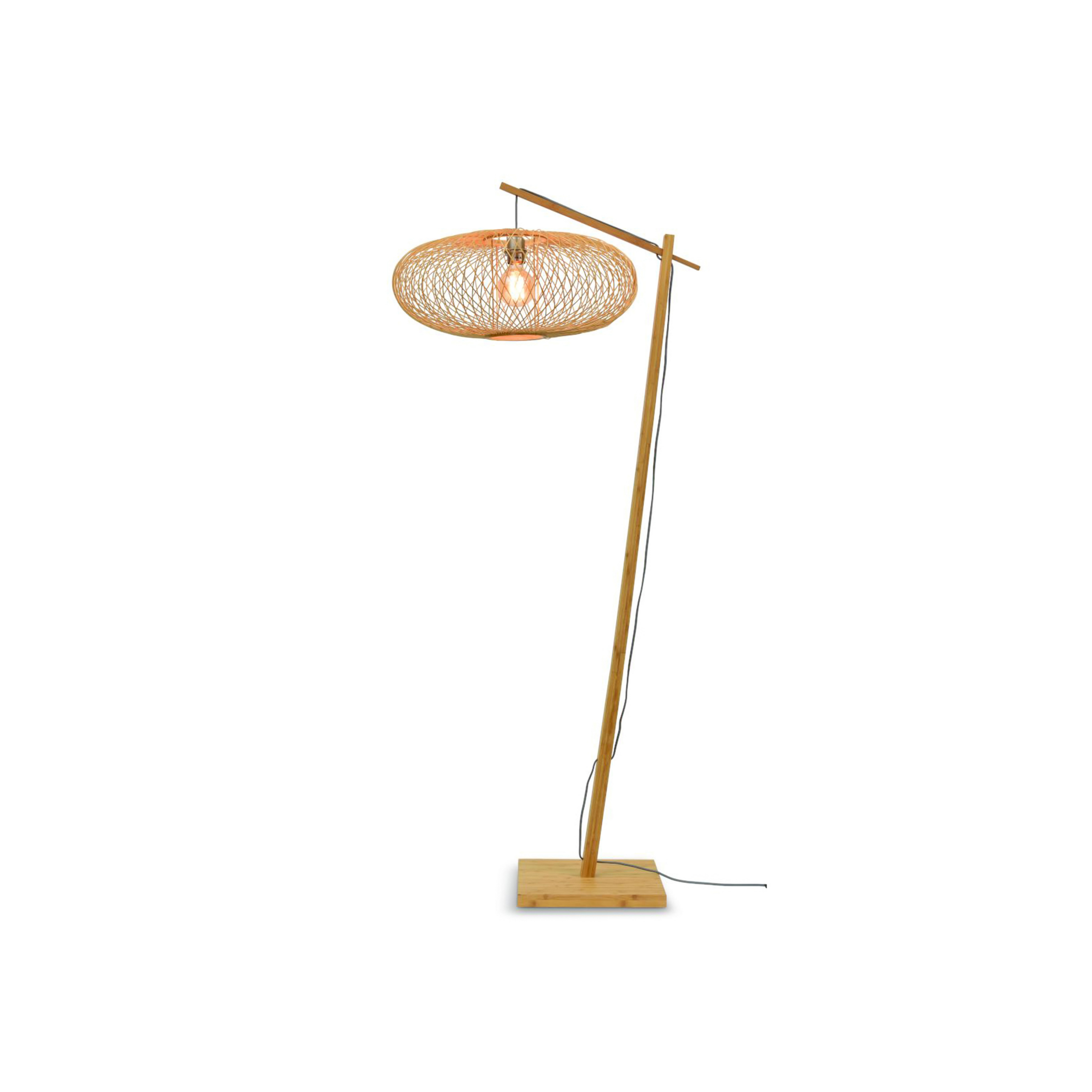 Good & Mojo lampa łukowa Cango duża, naturalna, wysokość 176 cm
