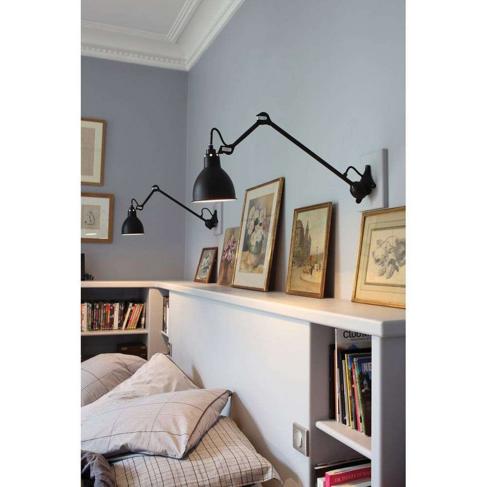 DCW Lampe Gras 122 vägglampa till bad, svart från DCW
