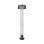 Fraser path light, grey/concrete look, aluminium, IP54, height 84.5 cm