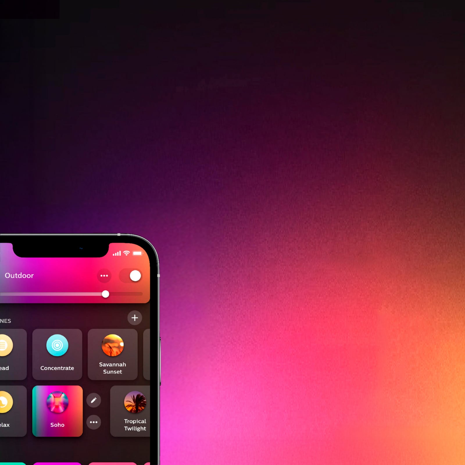 Philips Hue okosotthon LED asztali lámpa Flourish, fehér, RGBW, CCT