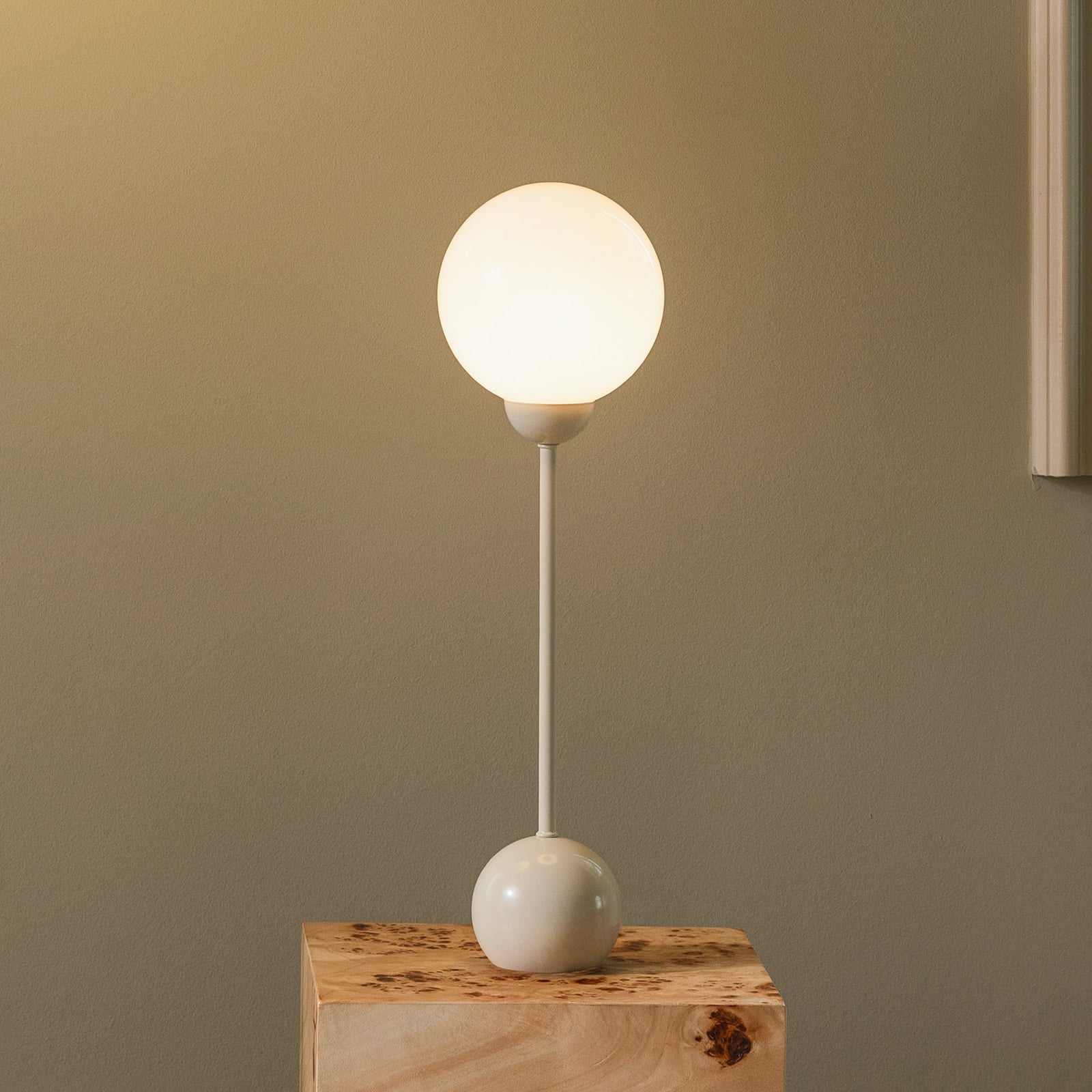 Lampe de table Ripley beige, hauteur 52 cm - Globen Lighting