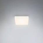 Flame LED ceiling light, 15.7 x 15.7 cm, white