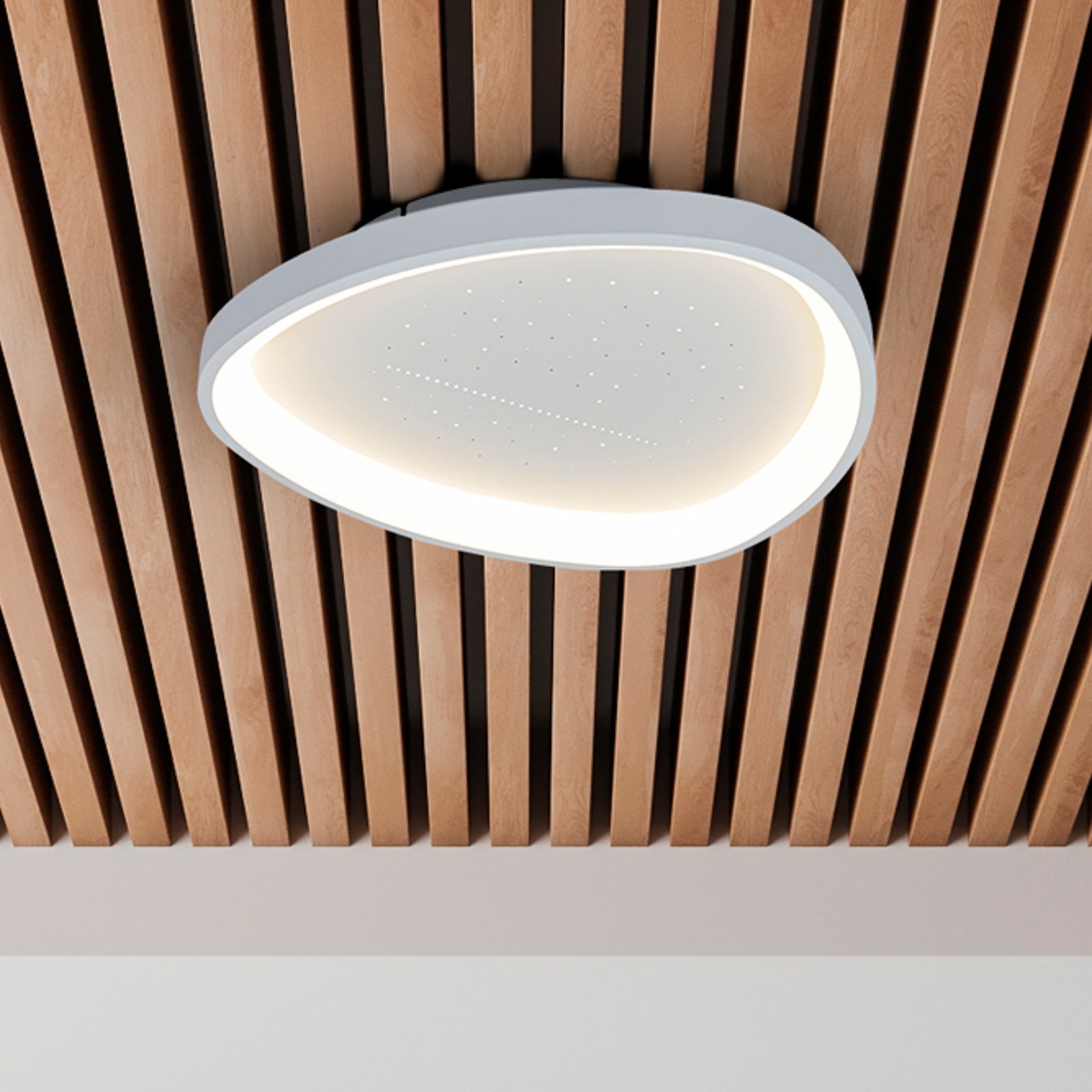 Argesa LED ceiling light, Ø 42 cm, white, CCT, remote control