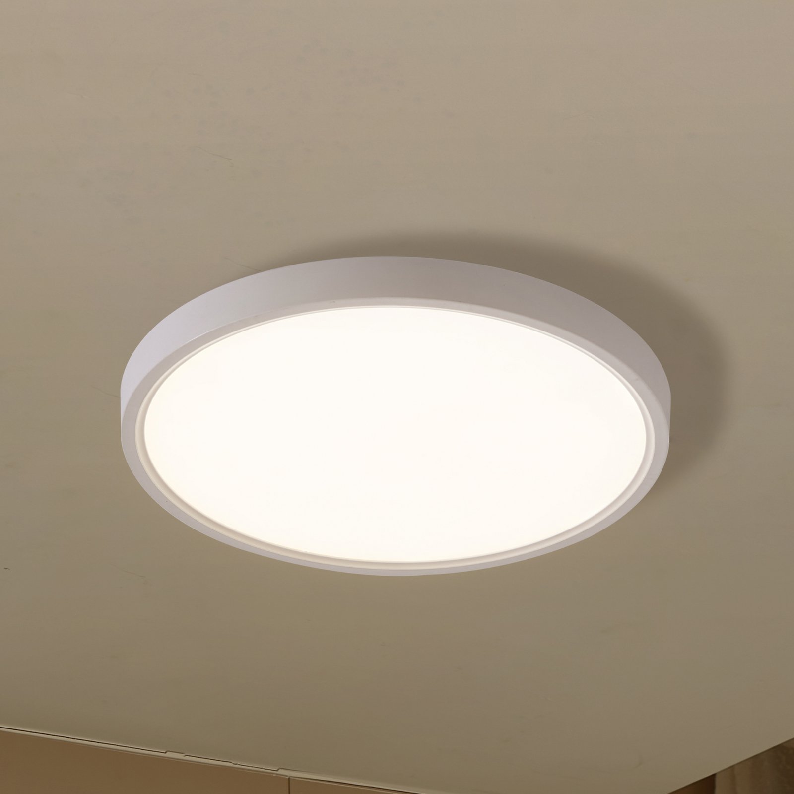 Lampa sufitowa LED Lindby Smart Deika, Ø 40 cm, biały, Tuya