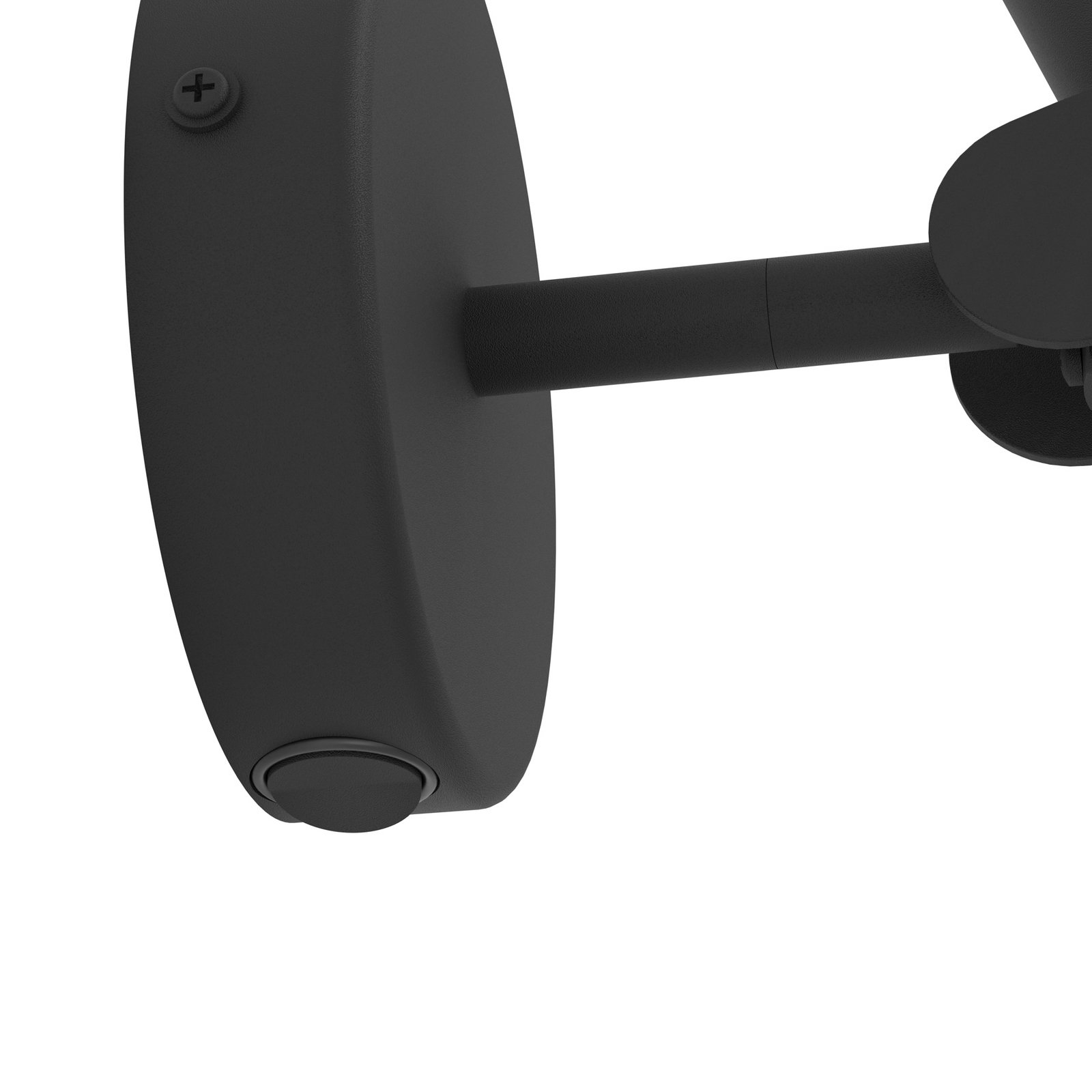 Applique a LED Almudaina, nero Larghezza 11 cm, acciaio