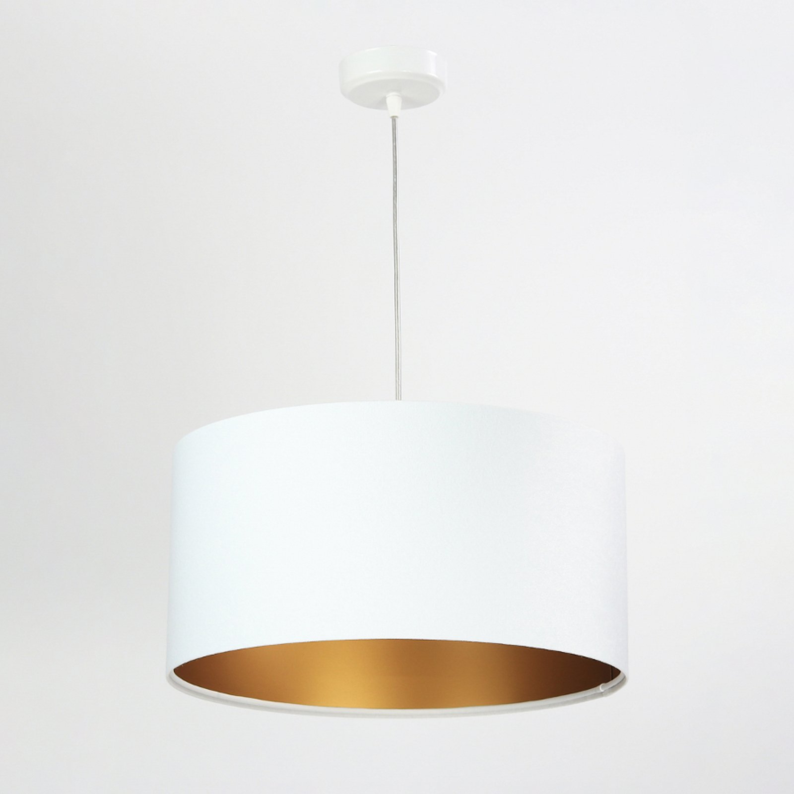 Salina függő lámpa, fehér/arany, Ø 40 cm