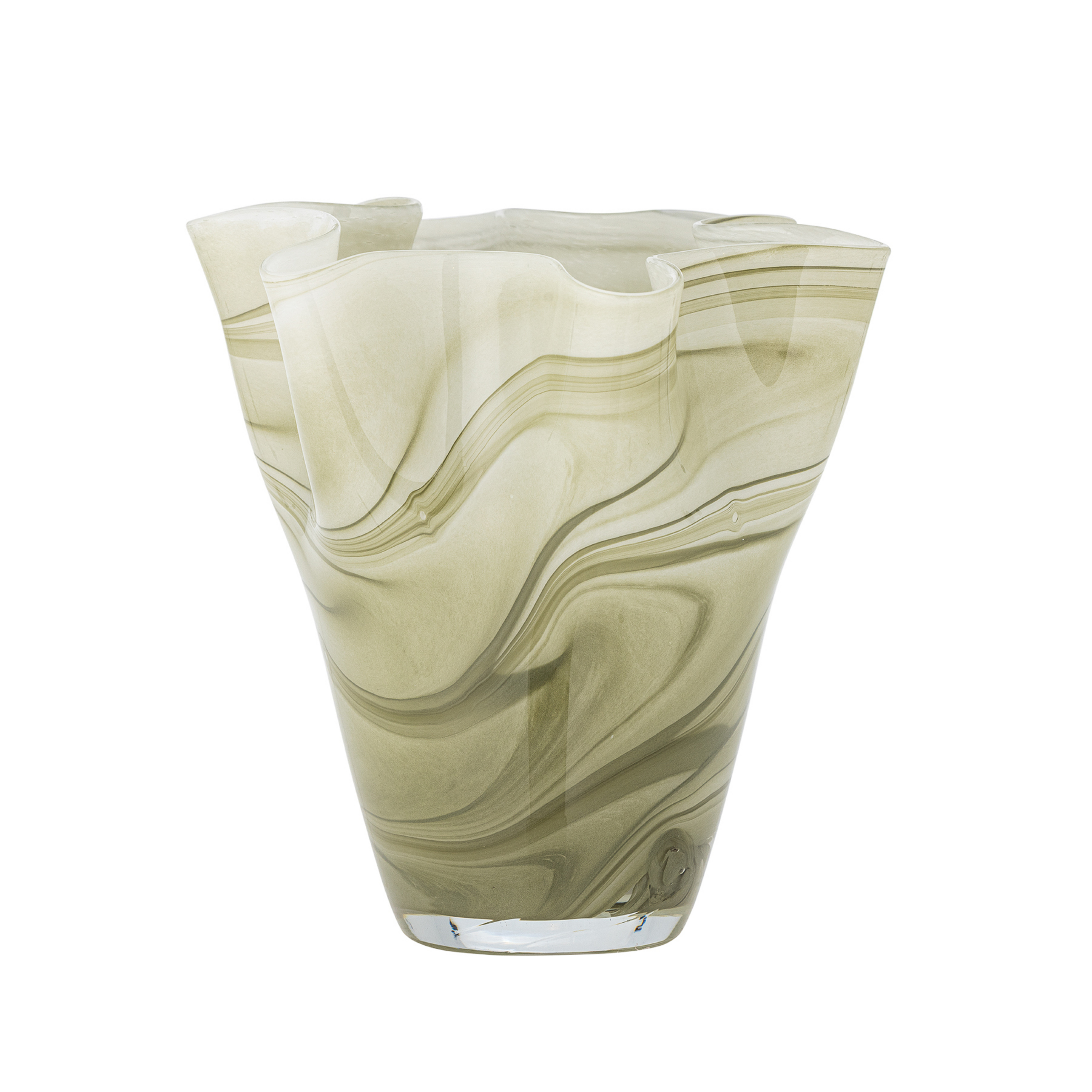 Jarron Toryn, verde, altura 24 cm, vidro - Bloomingville