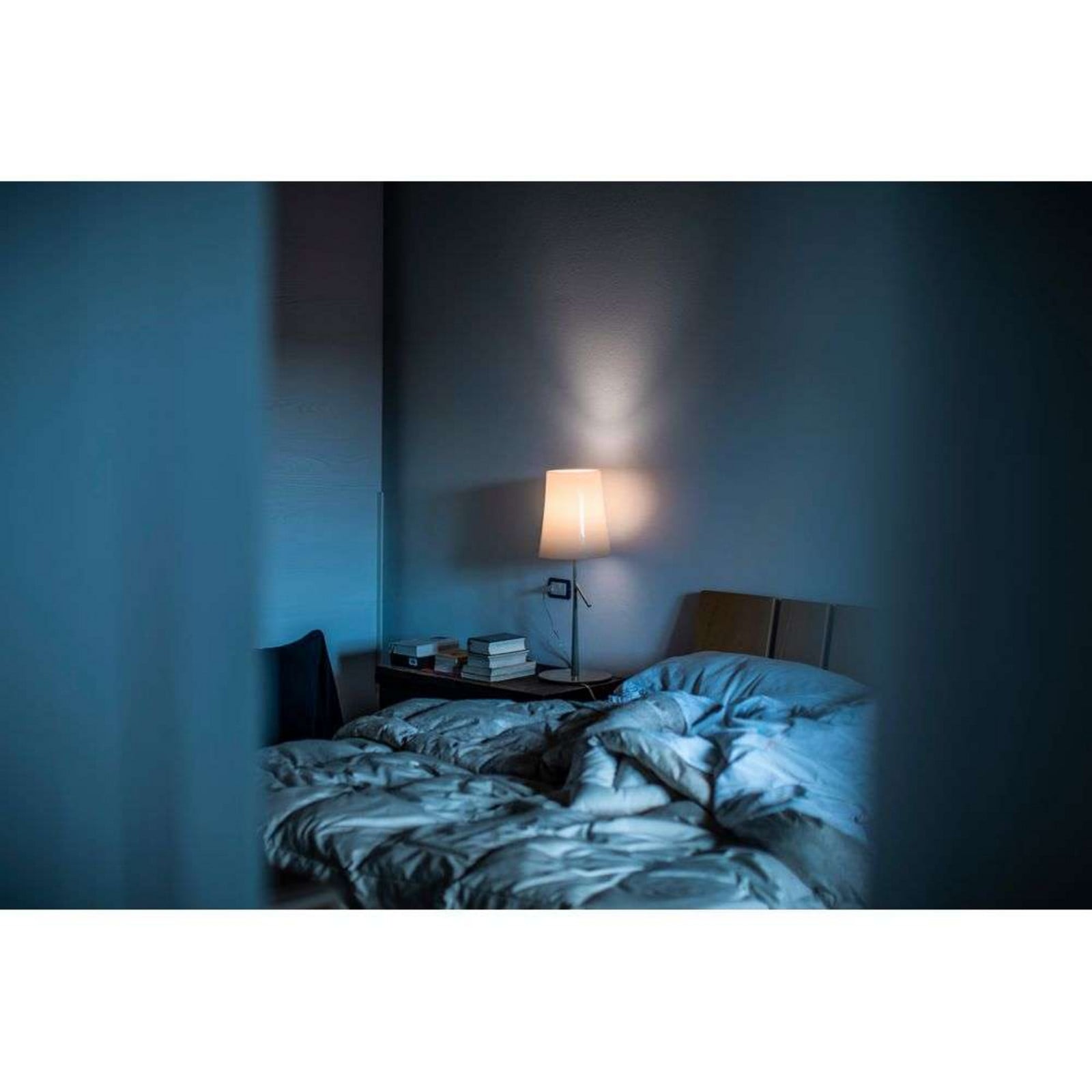 Birdie Grande Bordlampe On/Off White Foscarini - Metal billede