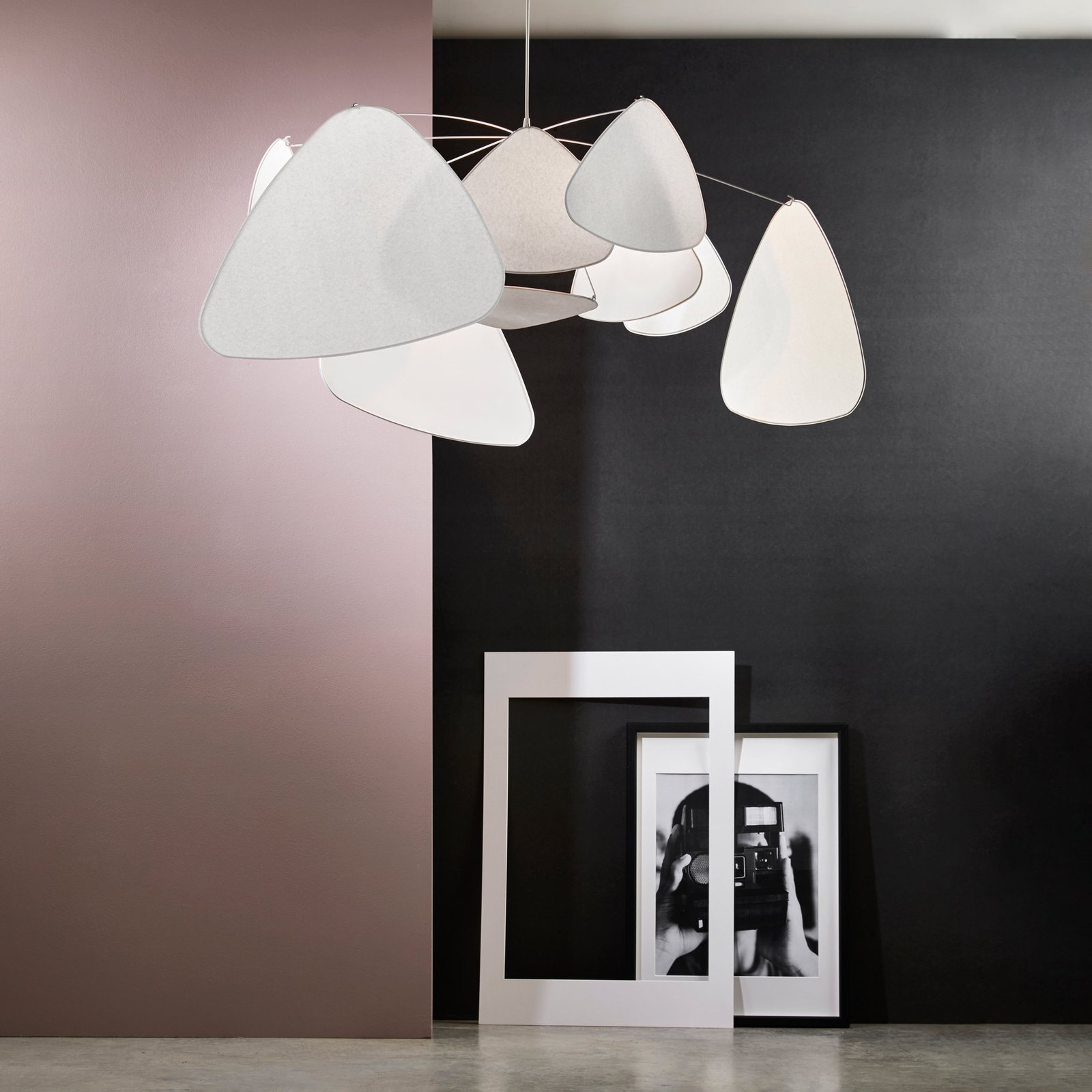 Screen XL Hängeleuchte, 60 cm, weiß, Papier - MARKET SET Screen XL Hängeleuchte, 60 cm, weiß, Papier - MARKET SET