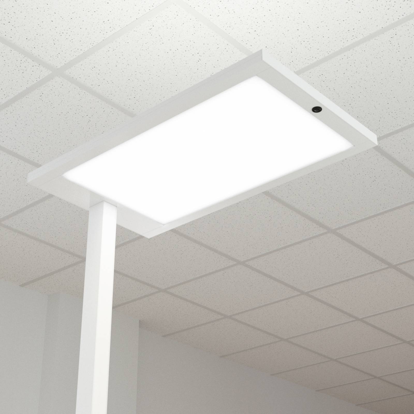 Lampadaire bureau LED Almira réglable., blanc