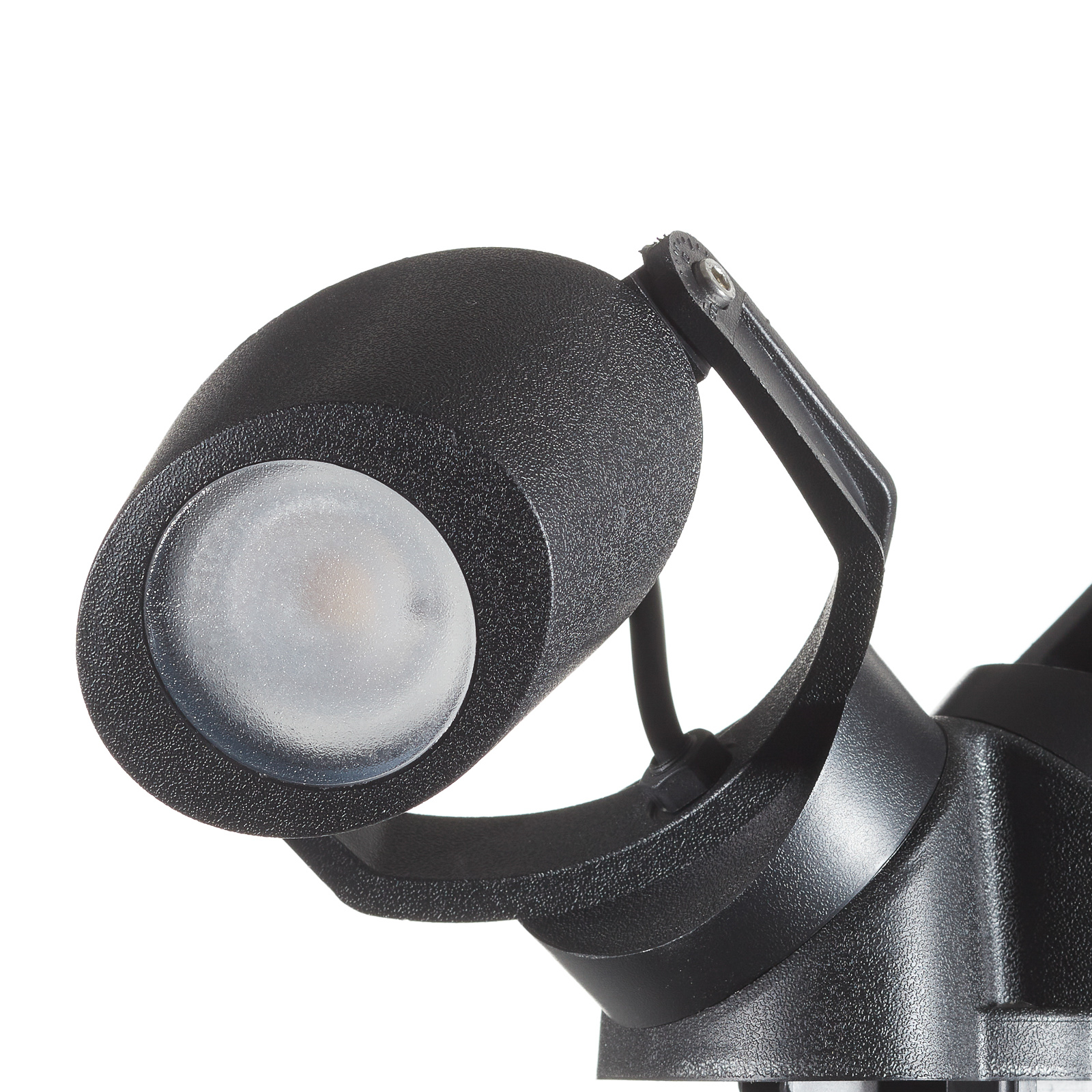 Fumagalli Minitommy spot 2-bulb CCT black/frosted, cast resin, polycarbonate, GU10, 3.5 W, energy efficiency: A+, L: 37.2 cm, W: 13.5 cm, H: 19.2 cm
