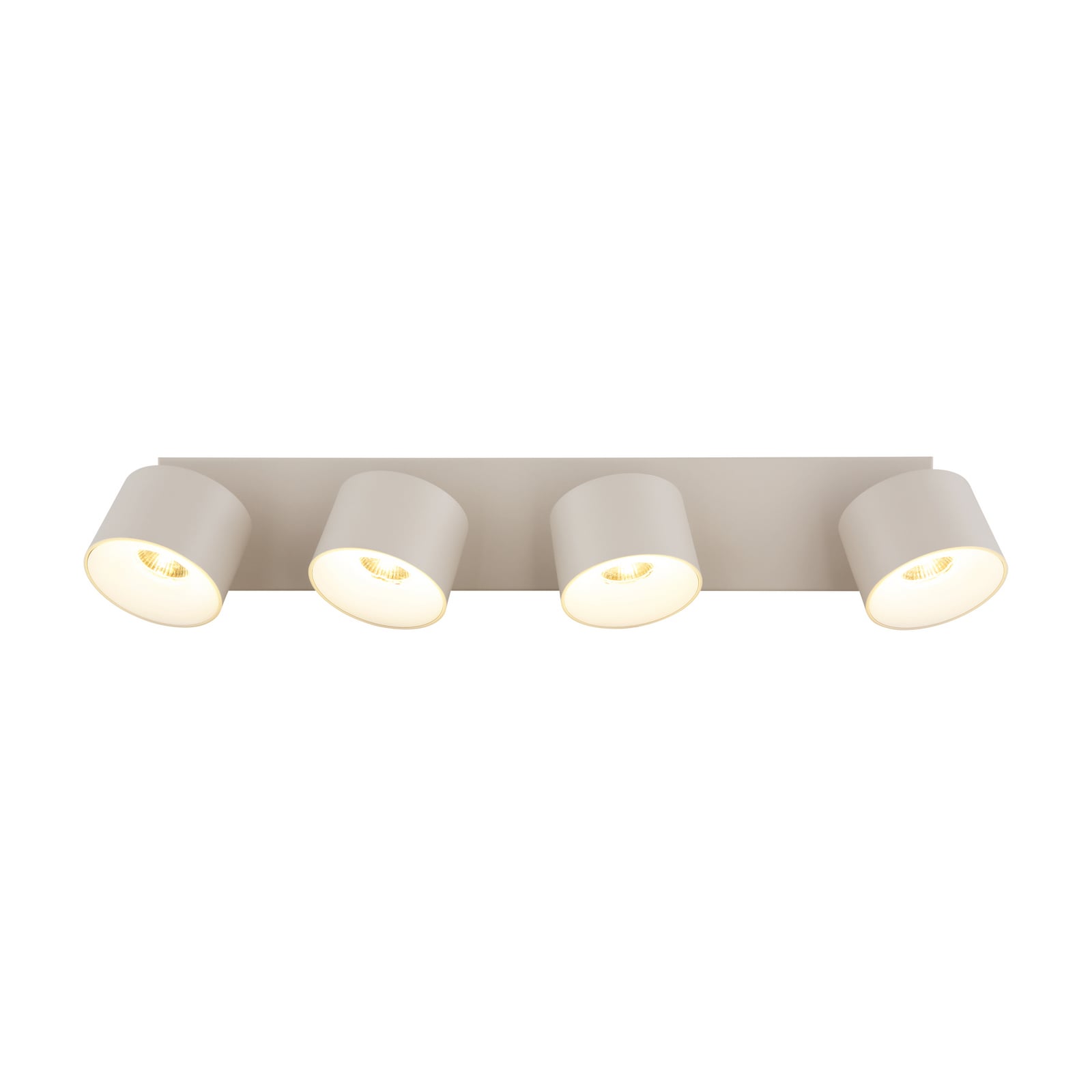 LED-downlight Rae, sandfarget, metall, 4 lyskilder, 46 cm LED-downlight Rae, sandfarget, metall, 4 lyskilder, 46 cm