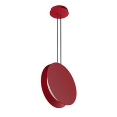 Lampada LED a sospensione Yo-Yo, rosso, 2.700 K, alluminio, PMMA,