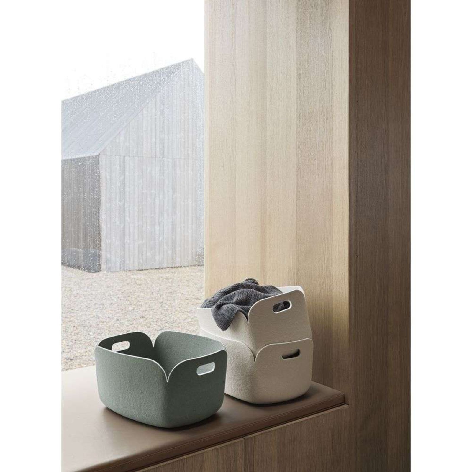 Restore Basket Beige Green - Muuto