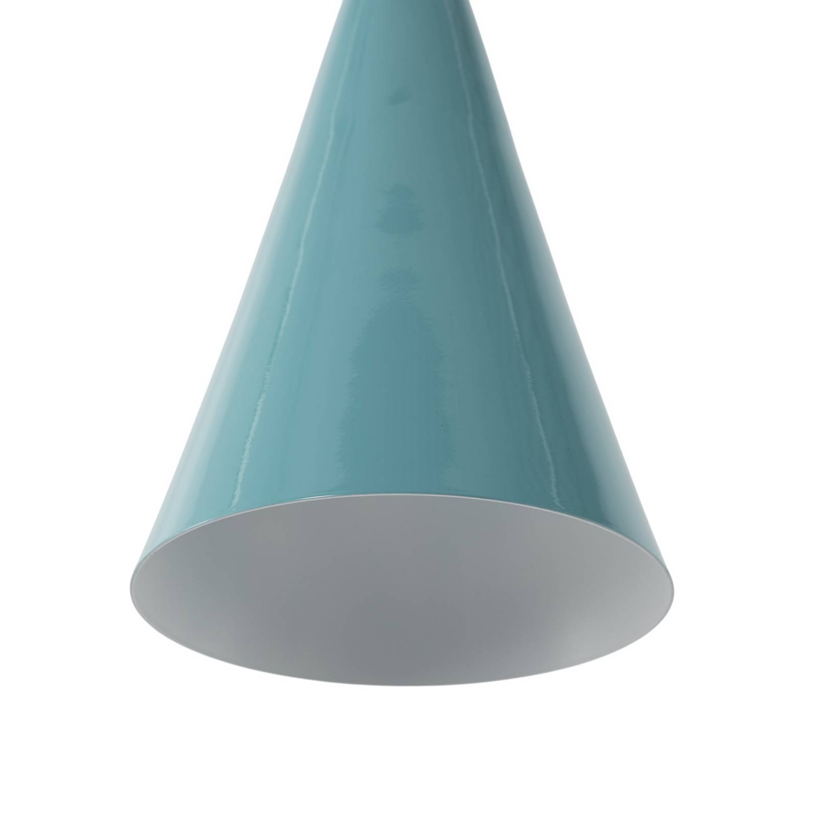 Żyrandol Tom, turkusowa, metal, Ø 19 cm, E27