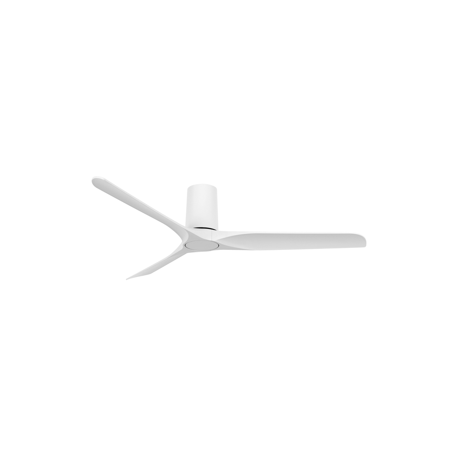 Londo ceiling fan with a remote control, white