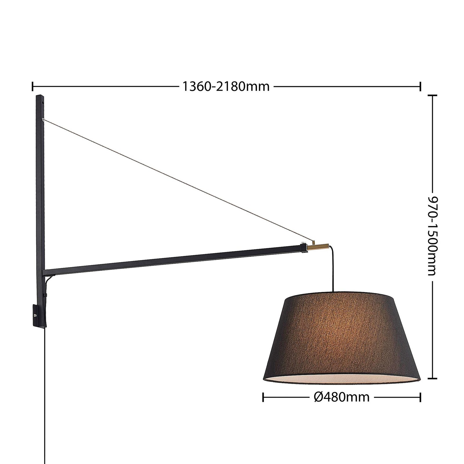BelezaApplique Murale Black - Lucande