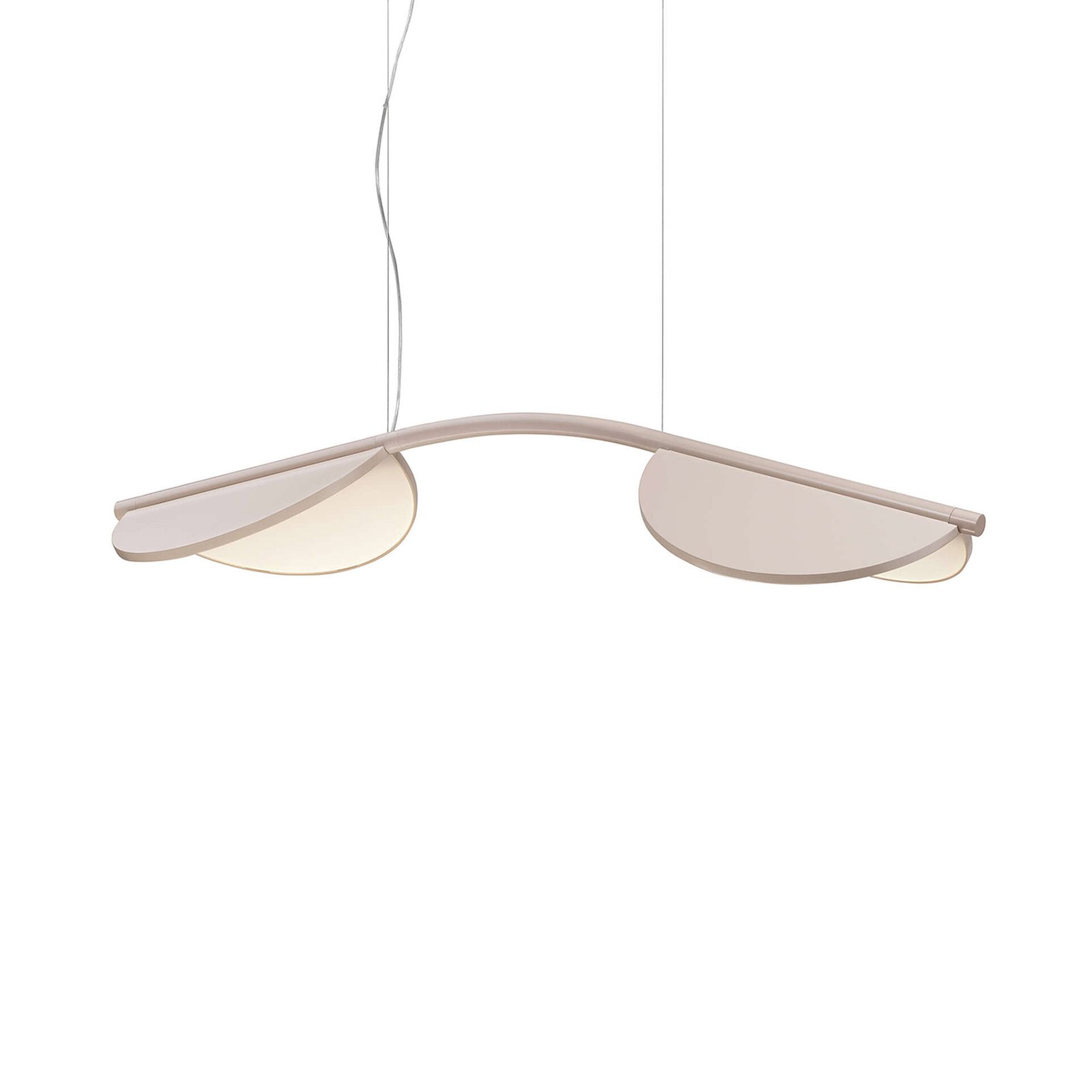 FLOS Almendra Arch LED hanging light, two-bulb