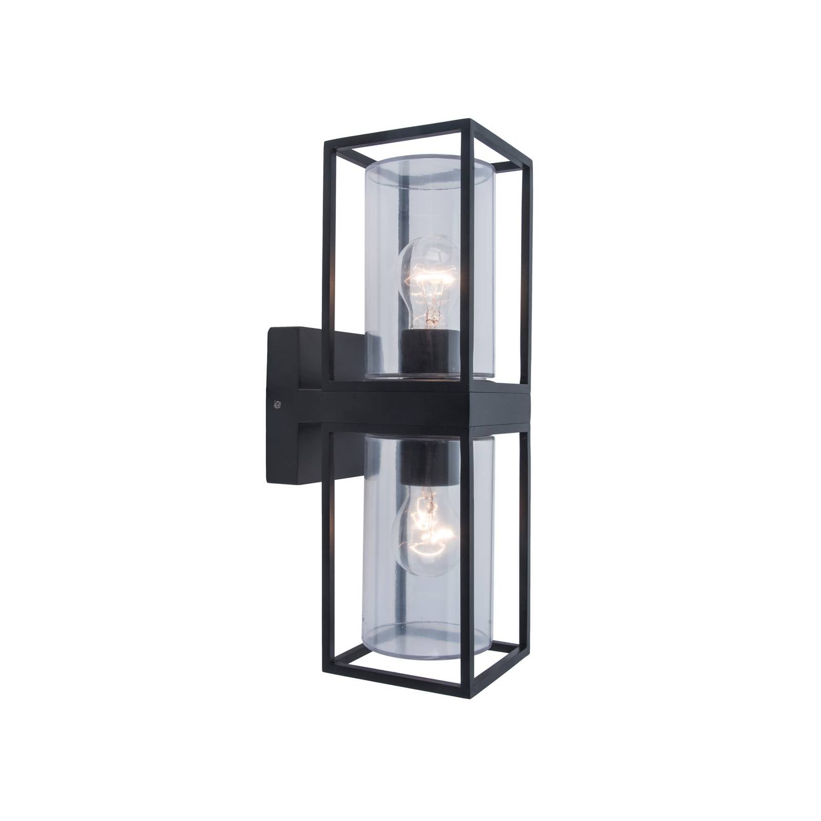 Außenwandleuchte FLAIR, schwarz, 39 cm, 2 x E27, IP44