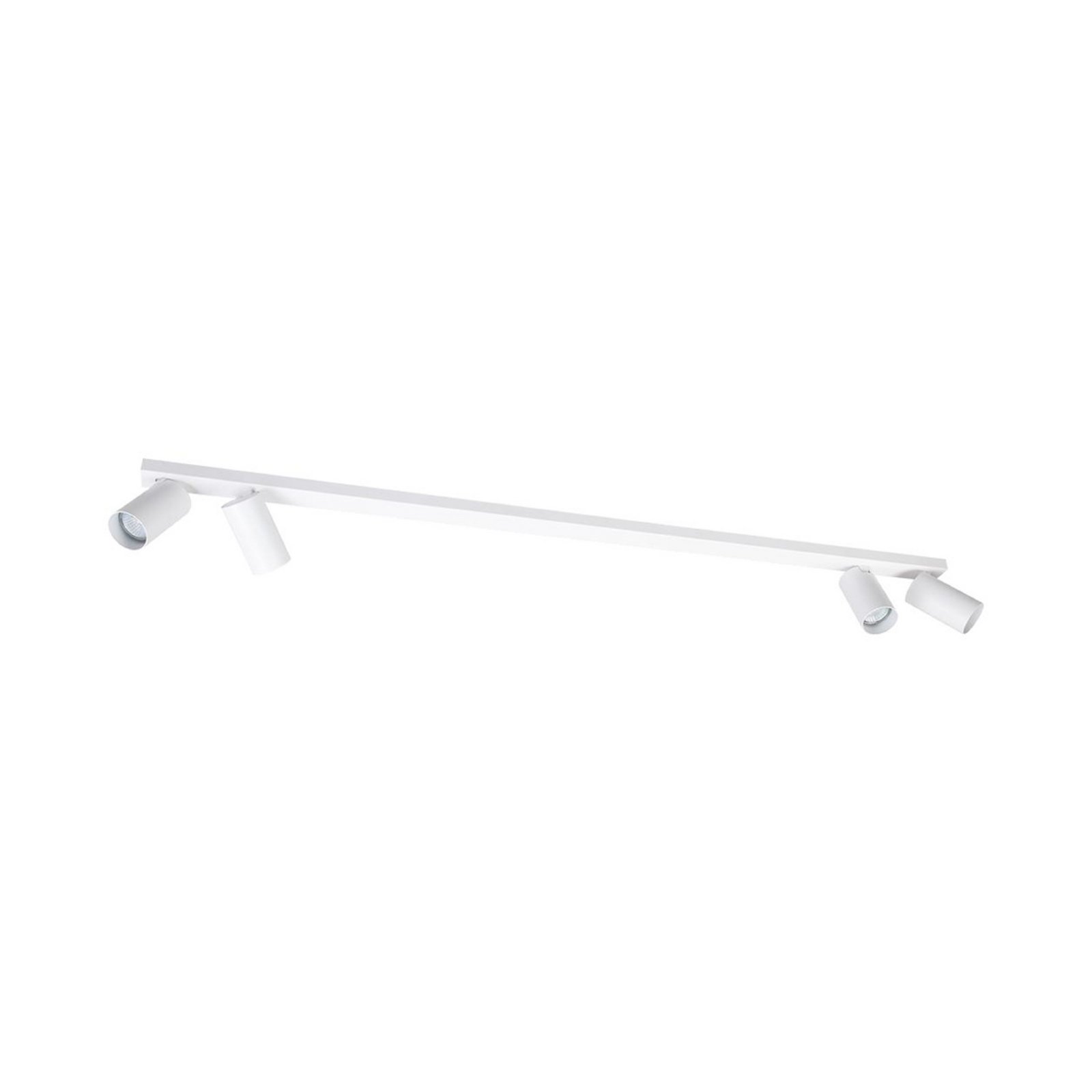 Hero downlight, white, 4-bulb, 120 cm, metal, GU10