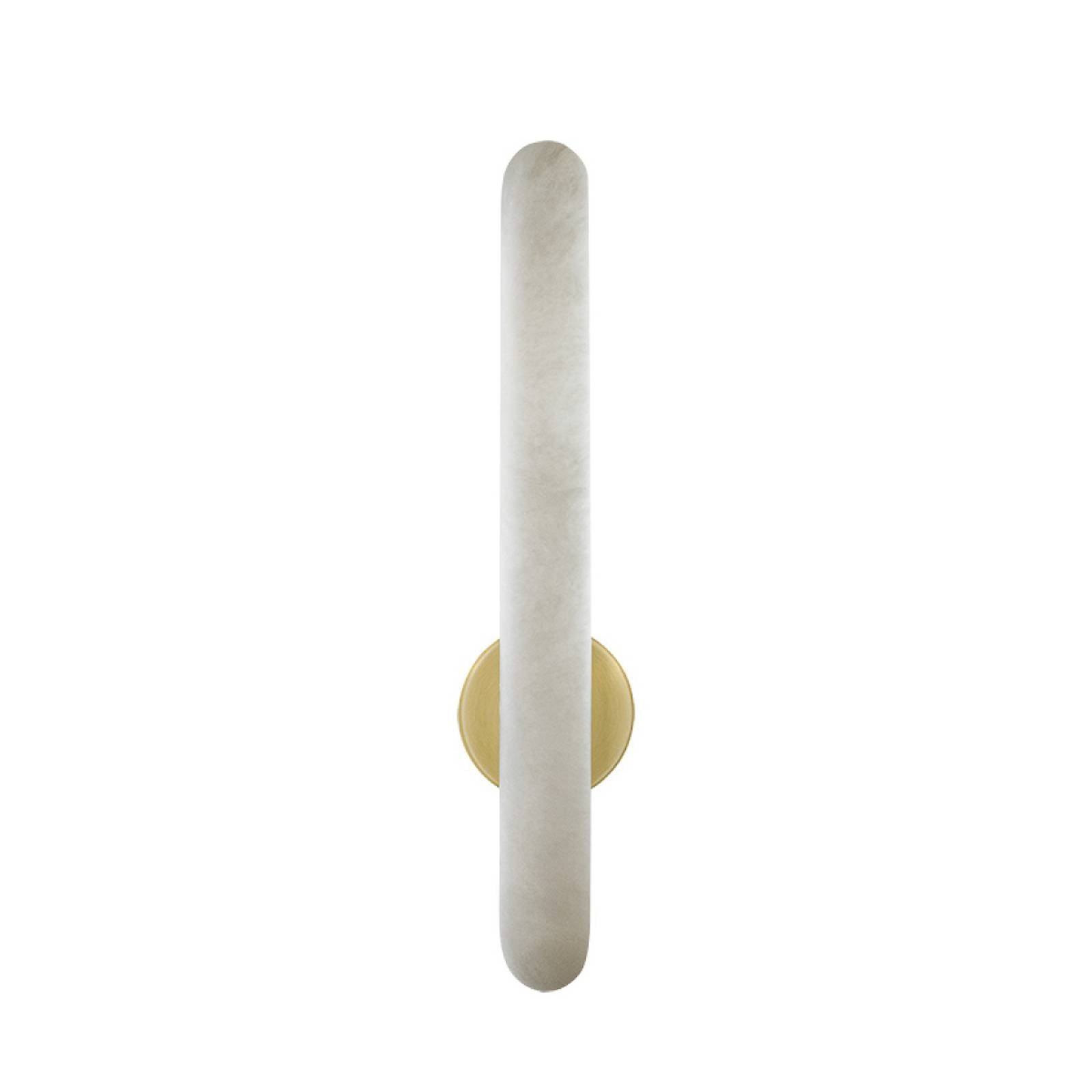 LED-Wandleuchte 2547, weiß, Höhe 37 cm, Alabaster, dimmbar