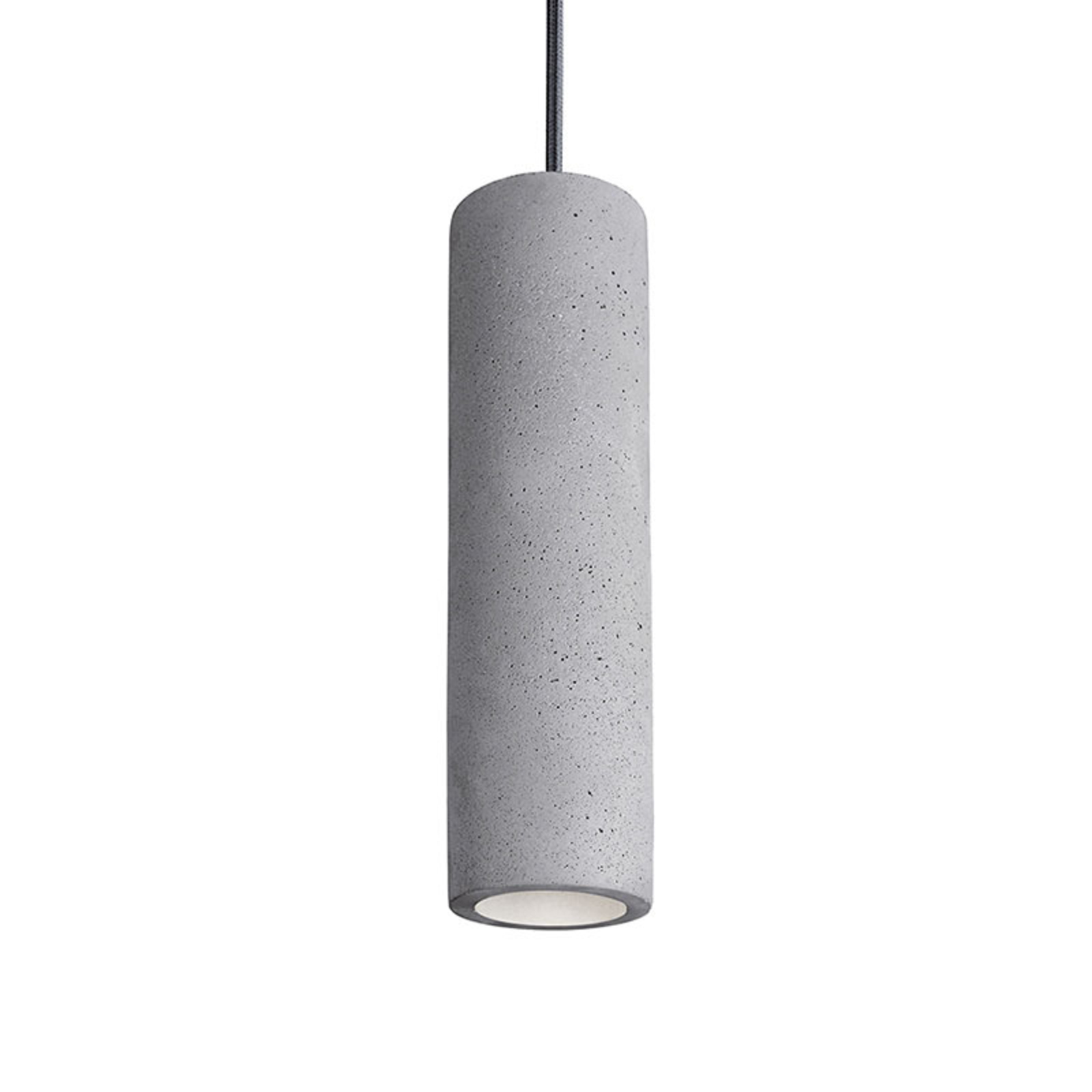 Lampă suspendată Phenix din beton, lungă