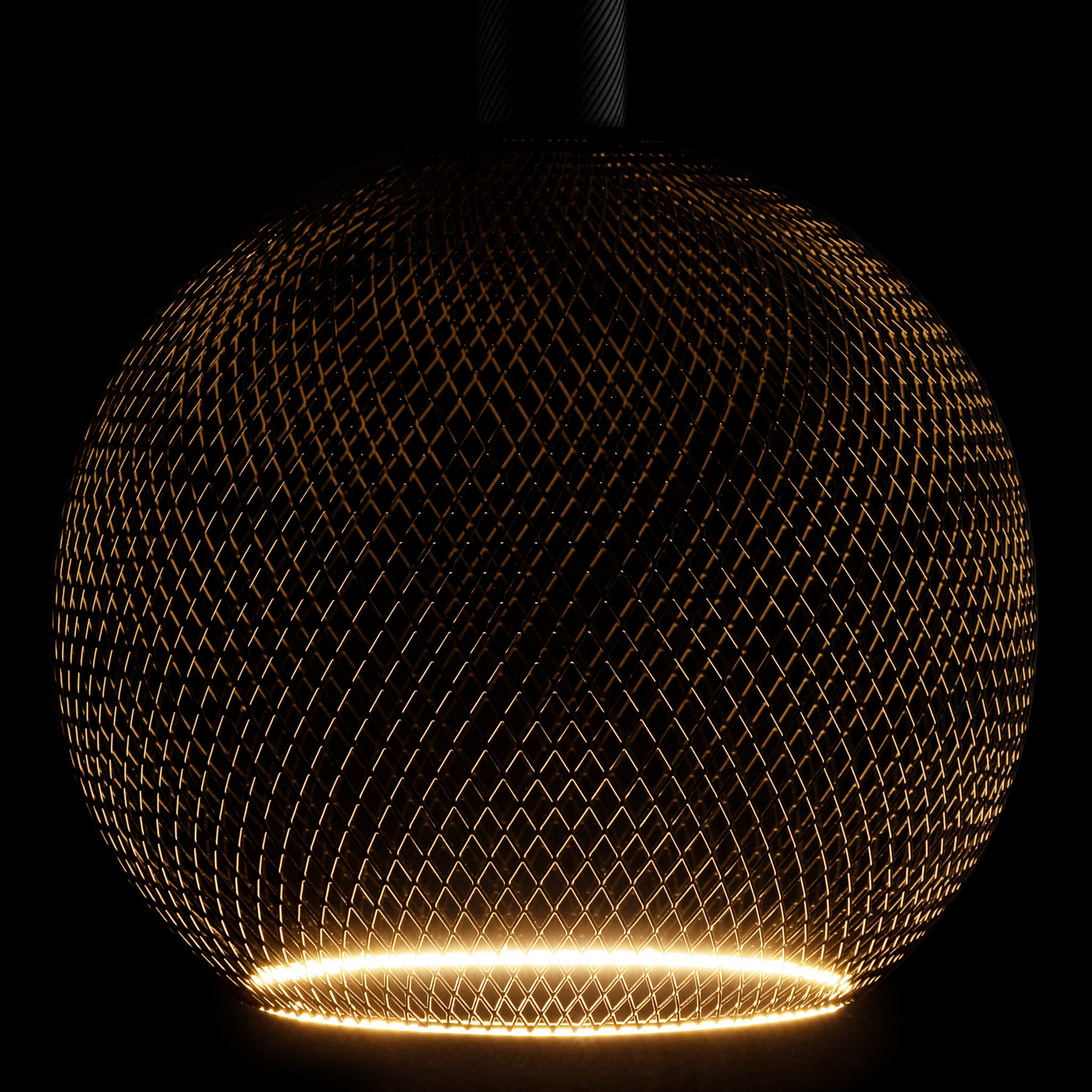 SEGULA LED Floating Cage svart G300 E27 5W 2 200 K dimbar