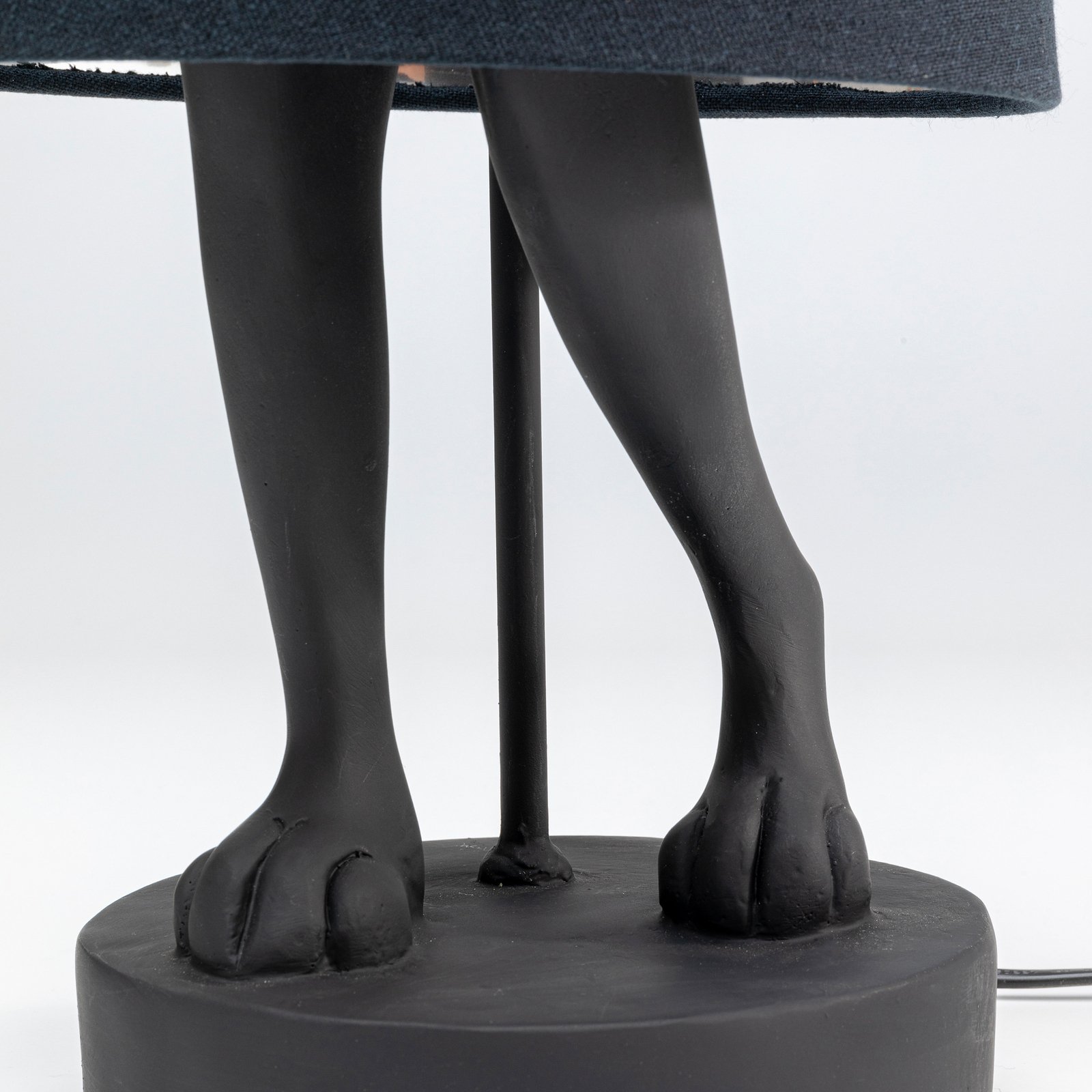 KARE Animal Rabbit de mesa negro/interior plata