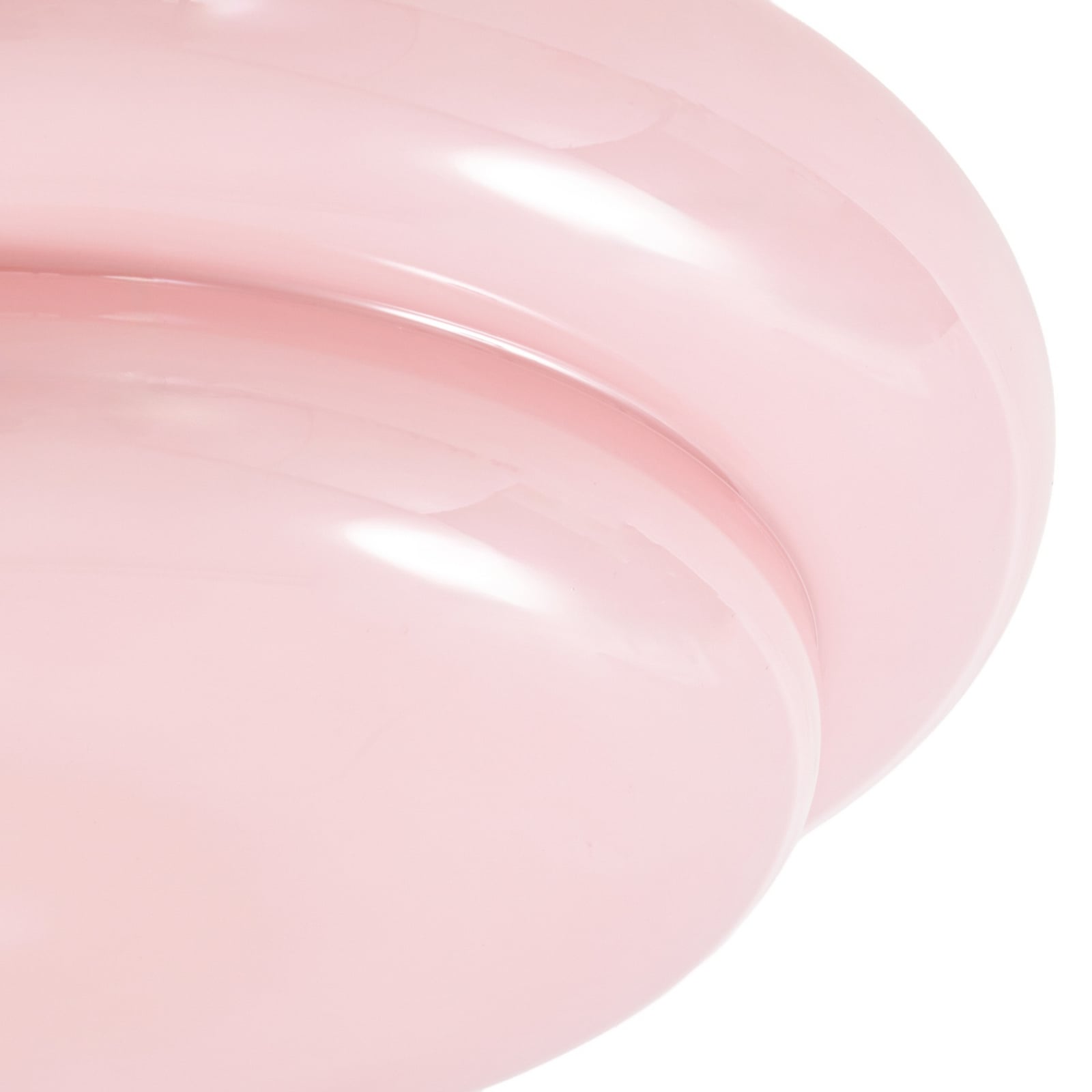 Plafón Leilani de Lucande, Ø 35 cm, rosa, E27, cristal
