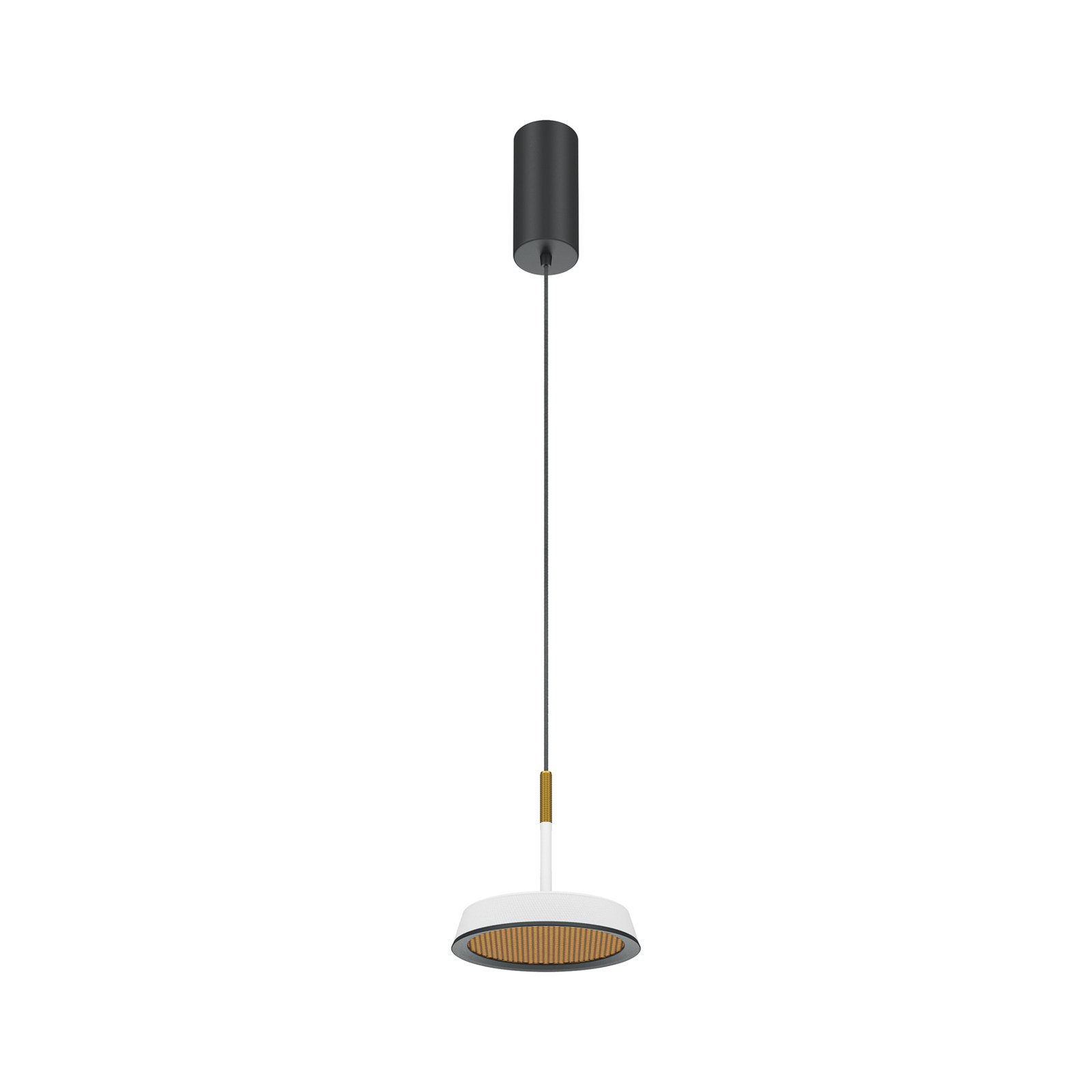 Maytoni LED hanglamp El, Ø 15,3 cm, wit, aluminium