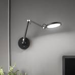 Regina LED-væglampe, sort, CCT, dæmpbar, justerbar