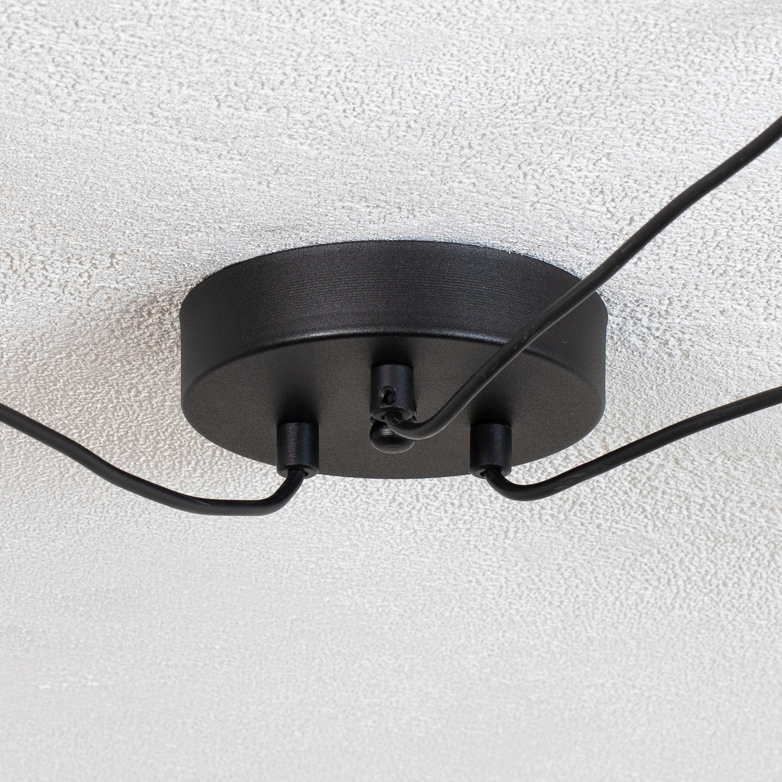 Suspension Fellini MR-897 à 3 lampes décentrée noire