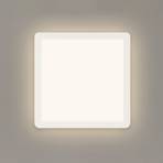 Jali Square LED panel, white, 29.2 cm, plastic, 2,700 K